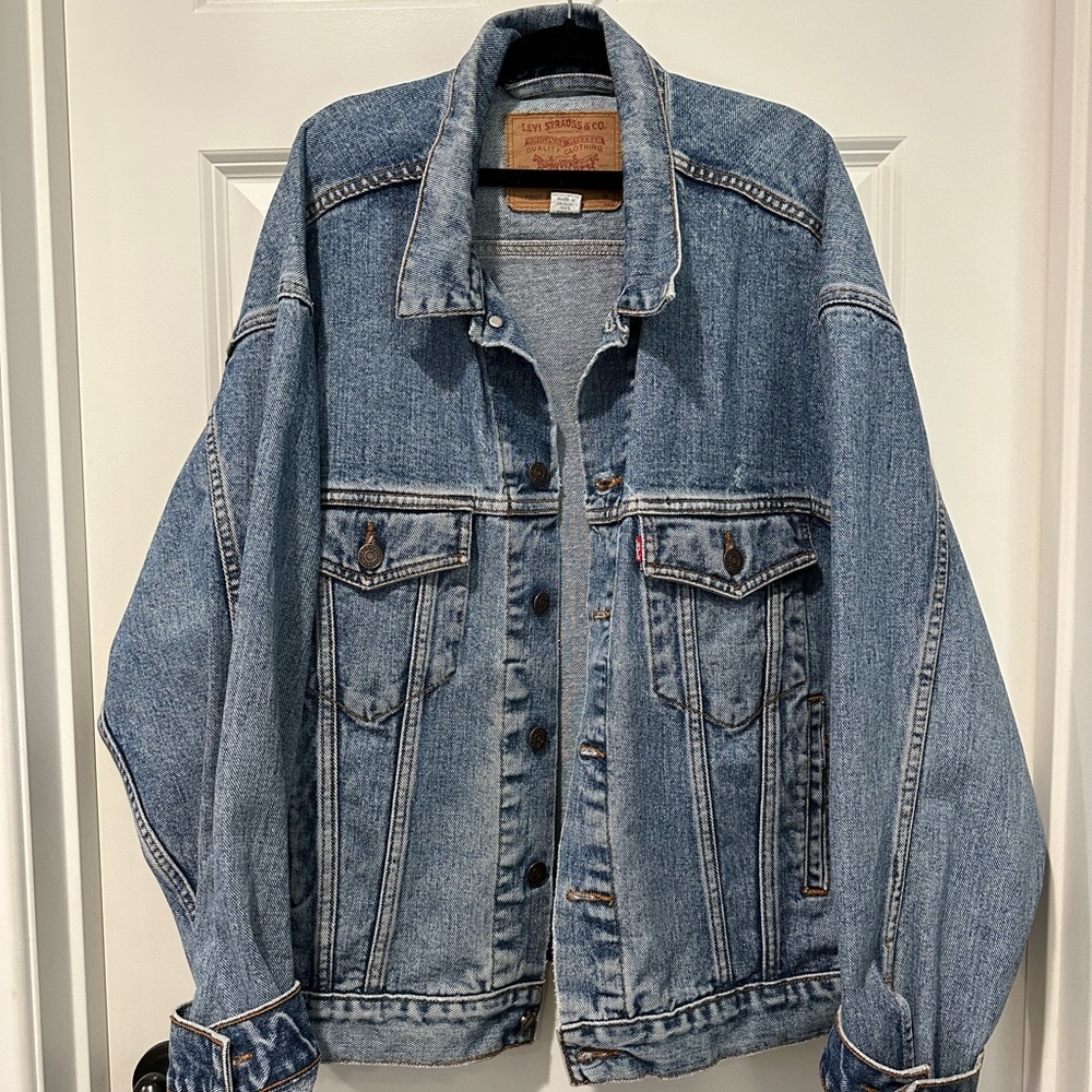 Oversized denim jacket